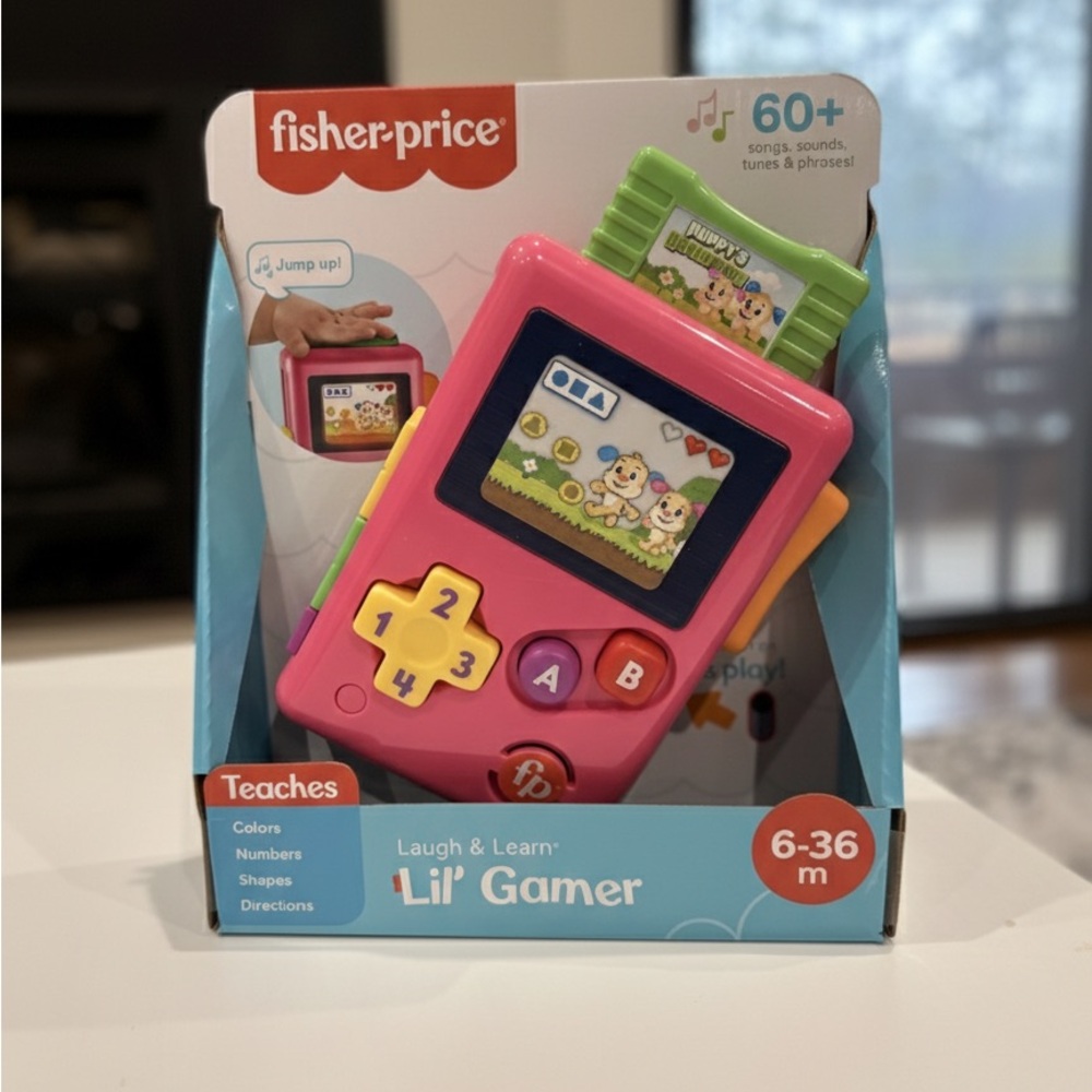 Fisher-Price Laugh & Learn Lil' Gamer Pink and Yellow Electronic Toy